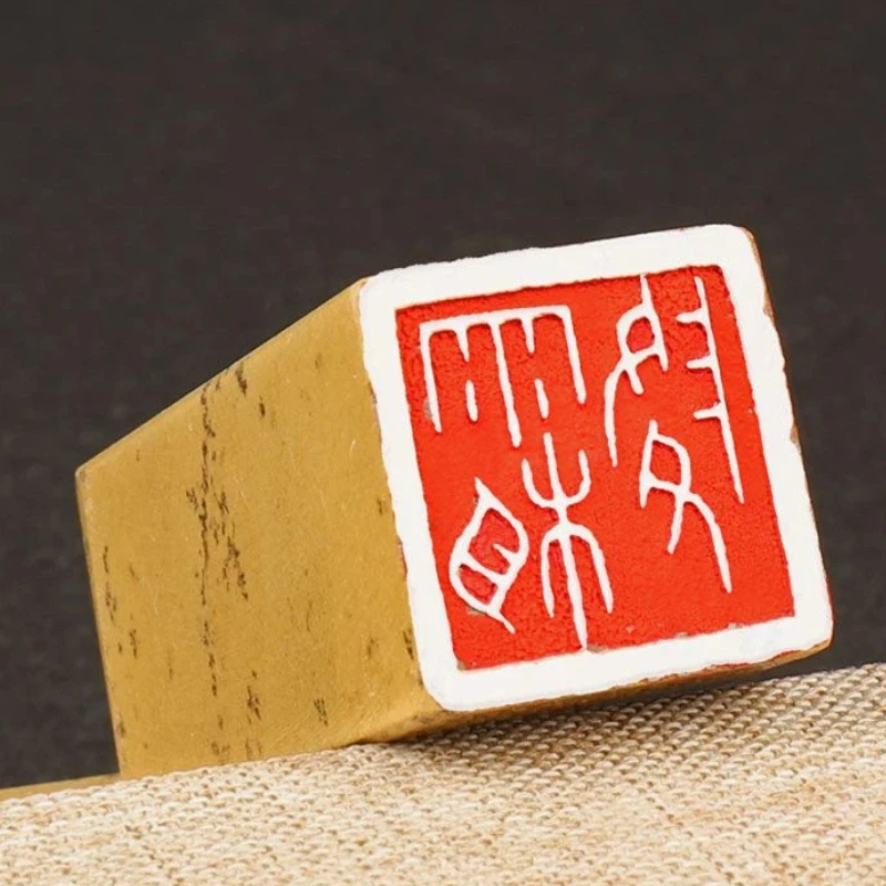 The 24 Solar Terms Finished Seals Stone Portable Rectangle Chinese Style Finished Stamps Traditional Painting Calligraphy Stamp