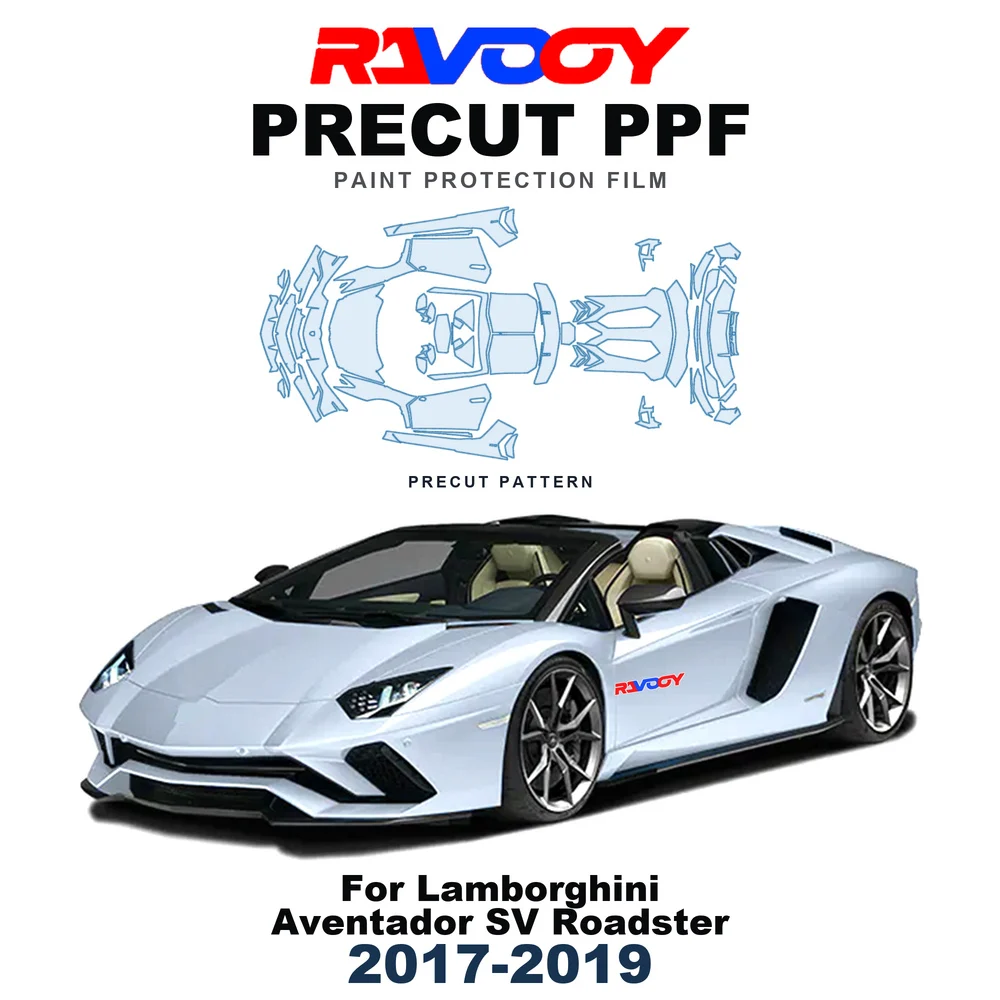 Precut PPF For Lamborghini Aventador SV Roadster 2017-2019 8.5mil TPU Paint Protection Film Hood Bonnet Bumper Self-Healing Roof