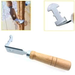 1PCS Beehive Frame Hive Cleaning Cleaner Shovel Uncapping Scraper Wooden Handle Blade Beekeeping Apiarist Bee Practical Tools