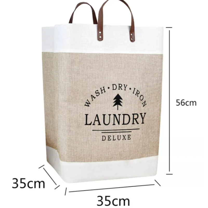Handle Large Laundry Baskets Bag Kawaii Foldable Cute Baskets Storage Linen Hamper Canasto Ropa Sucia Bathroom Accessories