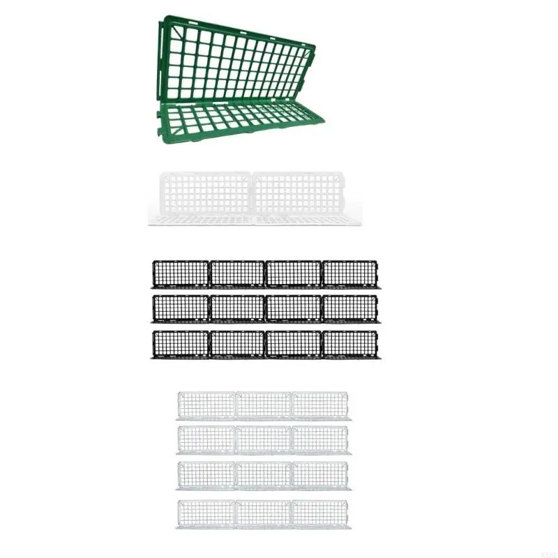 12-Piece Plastic Under-Furniture Blocker, Connectable L-Profile Panels for Use Beneath Sofas, Bed Frames, and Cabinets KXRE