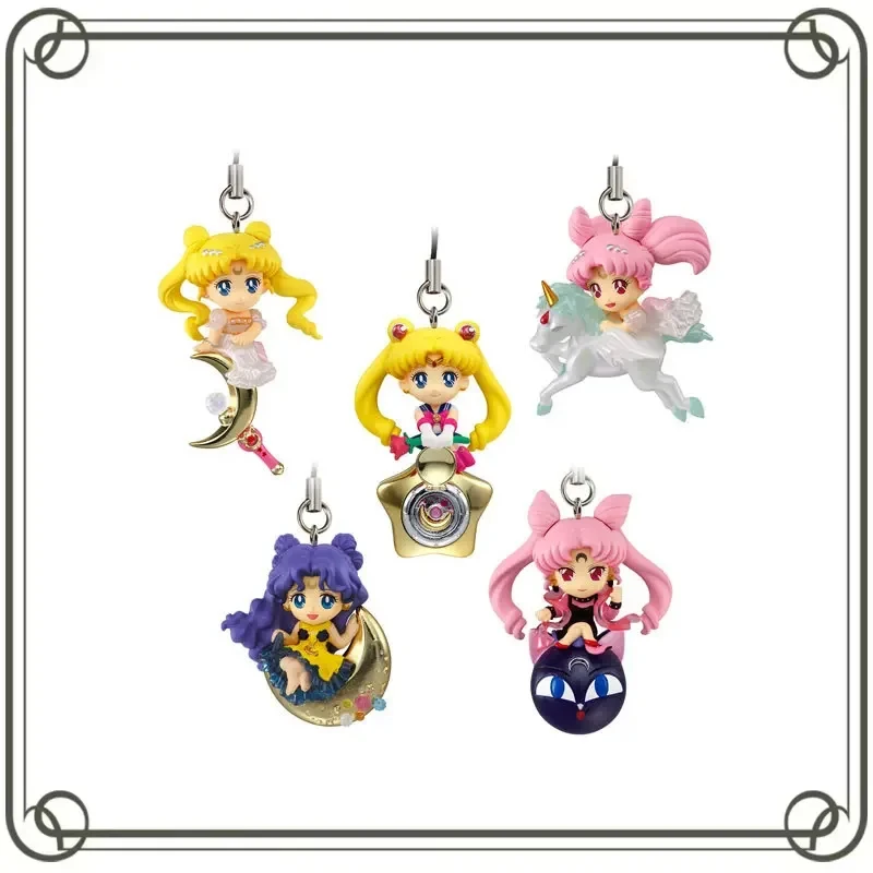 5 шт. брелок Сейлор Мун Цукино Усаги Чибиуса Q-версия кулон аниме фигурка рюкзак аниме кукла брелки детские игрушки в подарок