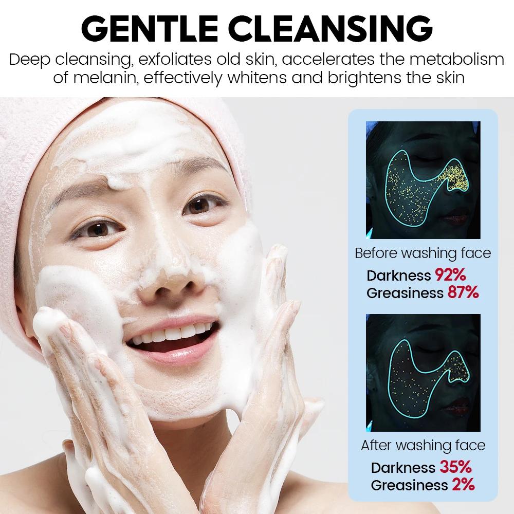VIBRANT GLAMOUR Niacinamide Handmade Soap Whitening Deep Cleansing Exfoliation Can Be Used For Face Body Cleansing 100G