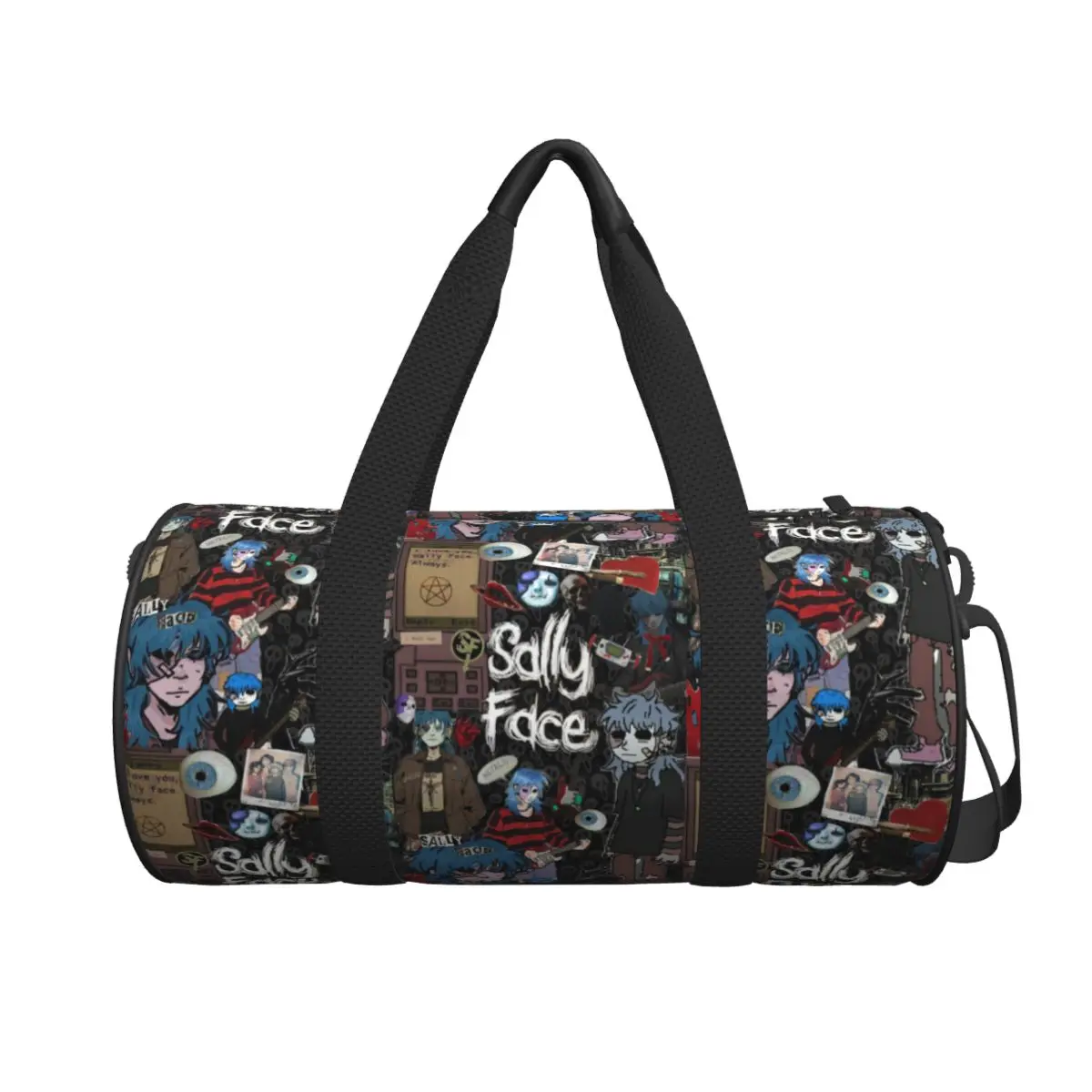 

Sally Face Game Anime SF Large Duffle Gym Bag Waterproof Duffle Travel Bags Handbags Fitness bag