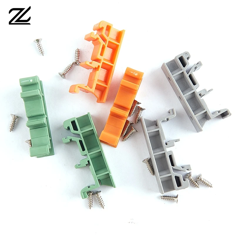 1set 25mm PCB DIN Rail Mounting Adapter PCB Mount Bracket Clips Circuit Board Bracket Holder Carrier Clips Panel