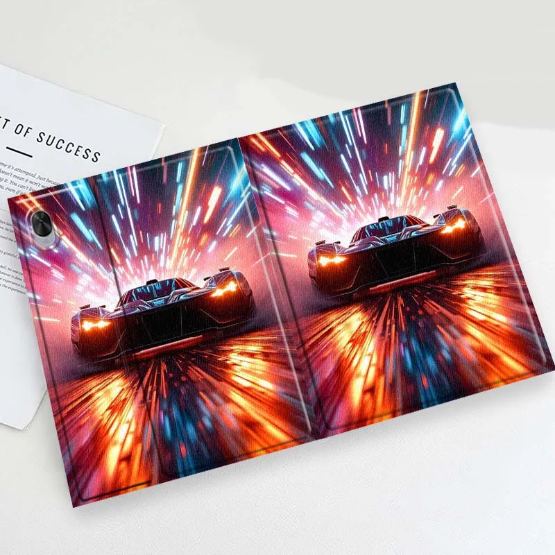 Neon Colored Sports Car For Huawei MediaPad 11 M5 M6 ES Pro M5Lite Honor Pad V7 V8 X7 X8 X9 GT Pro Tab Tablet Case Soft