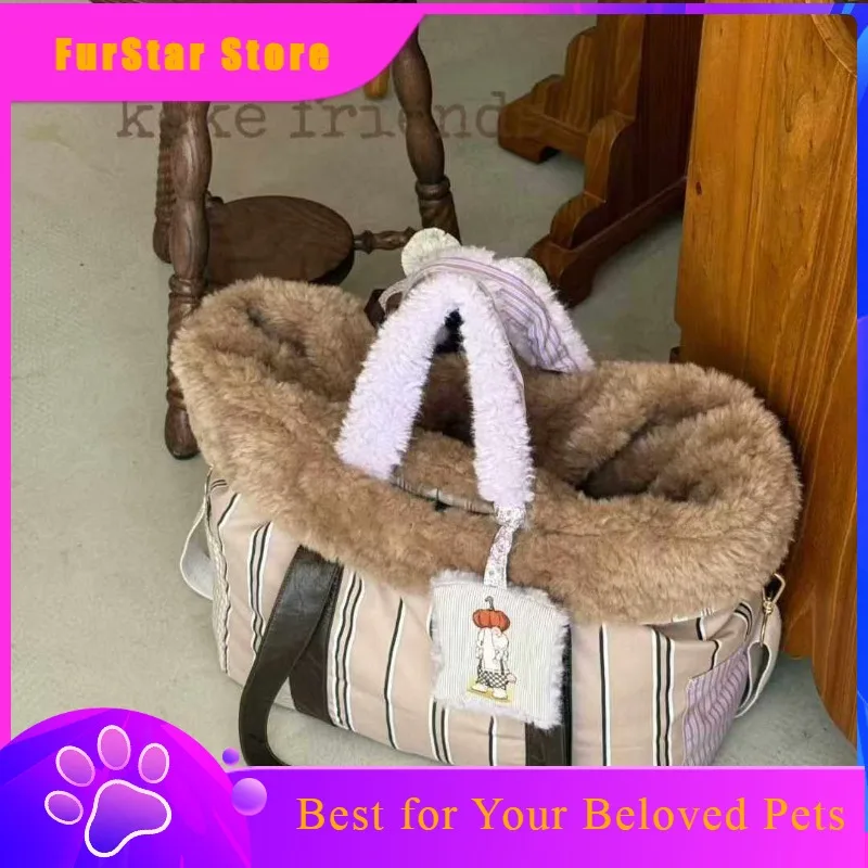 FurStarCozy Winter Outing Bag For Small Dogs Maltese Shih Tzu Yorkie Teacup Pets Lightweight Fashion