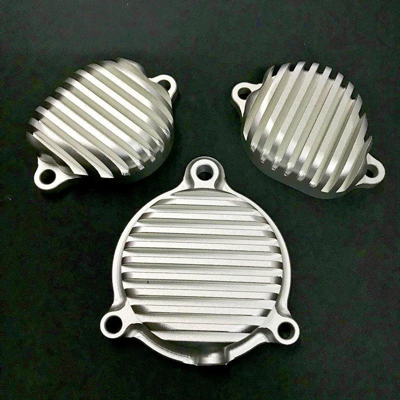 CNC oil filter cover, valve chamber cover, suitable for SR400/500 A set of three