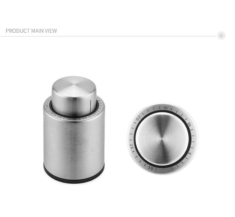 Wine Plug Vacuum Retain Freshness Champagne Stopper Red Wine Stopper Stainless Steel Wine Bottle Cap Leak-Proof Sealing.