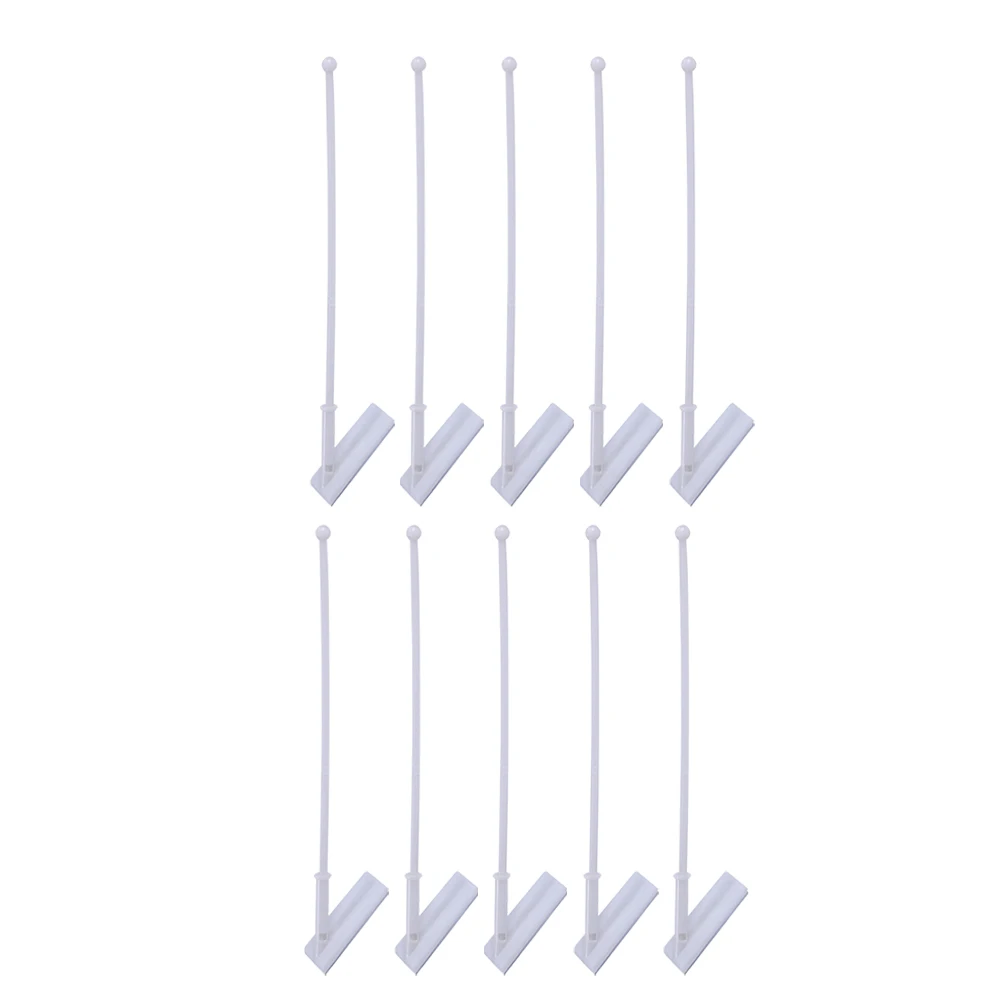 

12pcs Car Flagpole Durable Easy Install Adhesive Compatible Decoration Exterior Mounting Longlasting Use Car Window Flag Pole