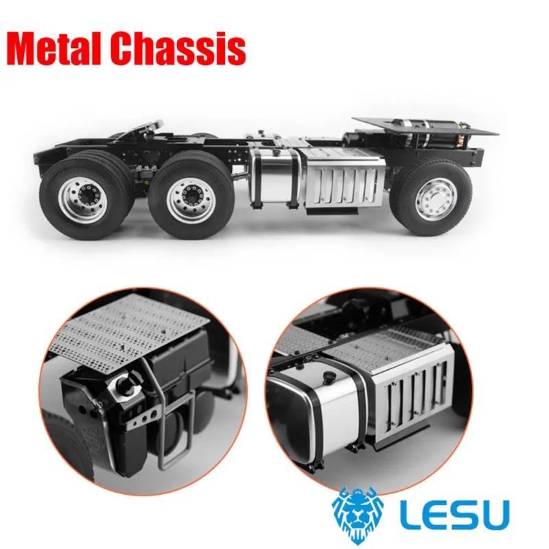 

LESU 3363 6*4 Metal Chassis DIY Tamiyay 56352 1/14 Radio Control Tractor Truck Motor Outdoor Toys TH15105