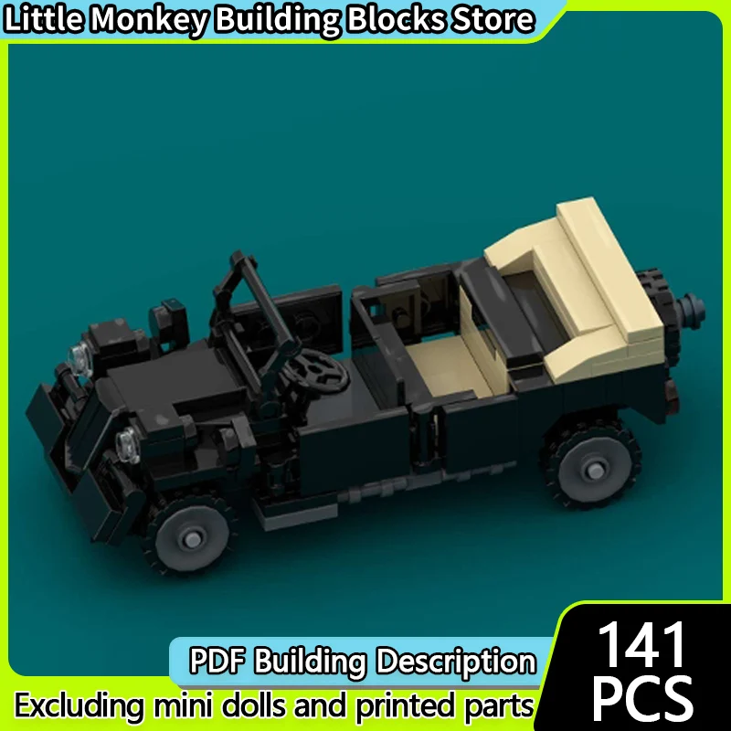 

Модель городского автомобиля MOC, строительные кирпичи, немецкий тип 57K Kfz 1, трансформируемая модульная технология, детские праздничные подарки, сборный игрушечный костюм