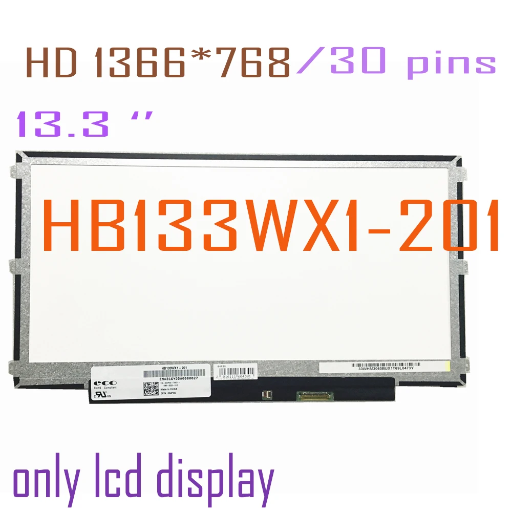 13.3 Inch LCD Screen For Dell Latitude 13 3380 3350 3340 0NHF74 HB133WX1-201 HD 1366*768 Display Replacement Univerisal Screen