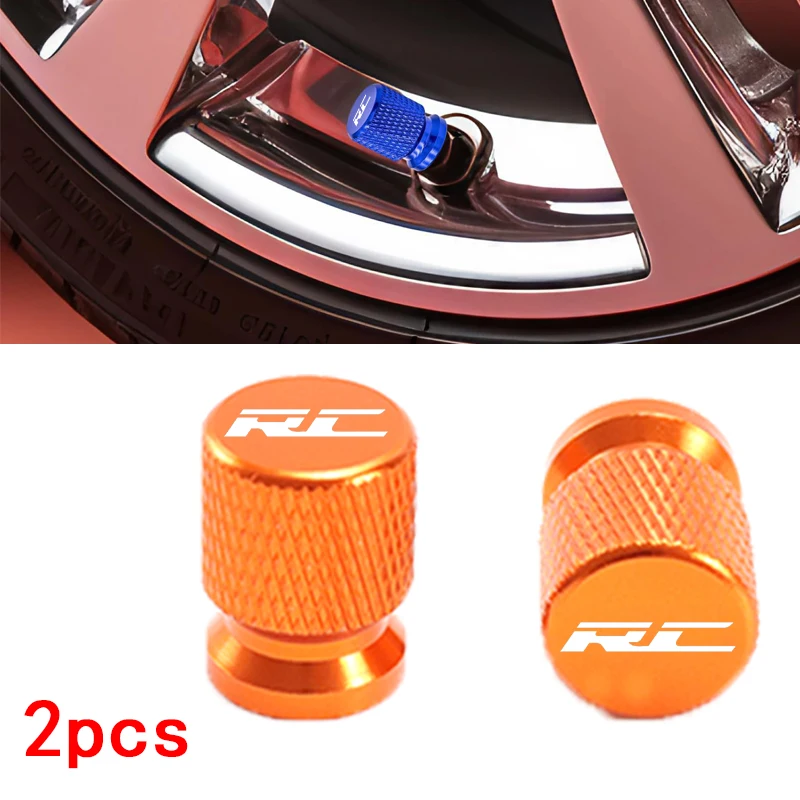 2 pieces of aluminum motorcycle tire valve cap sealing cover suitable for KTM RC390 valve stem cover