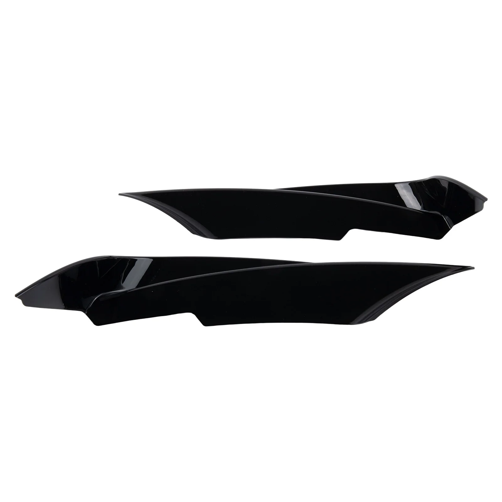 

Auto Parts Upgrade Gloss Black Canards ABS Fog Lamp Trim Practical Design Reliable Performance High Universality Fit