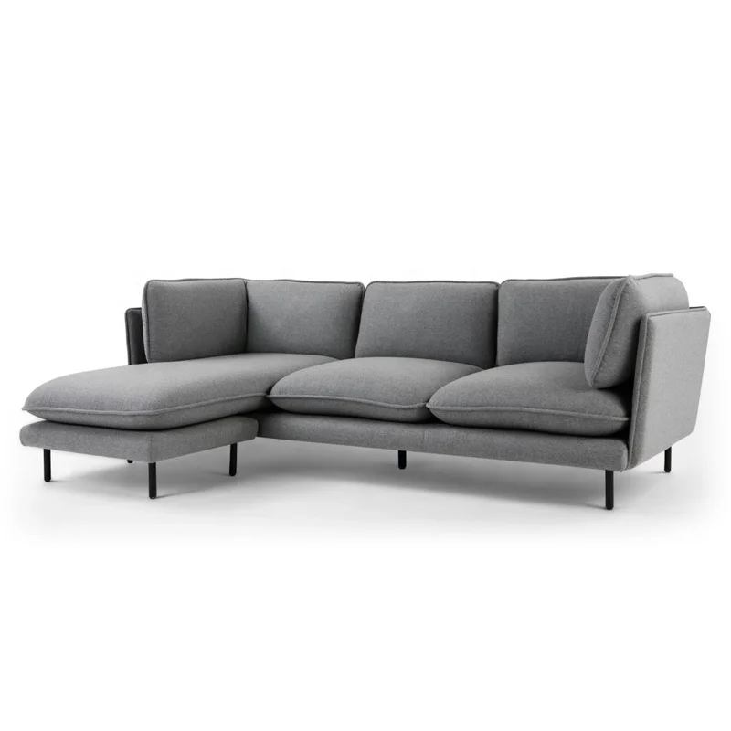 #L-shaped sofa set living room furniture sofa home modern segmented corner sofa solid wood European style fabric