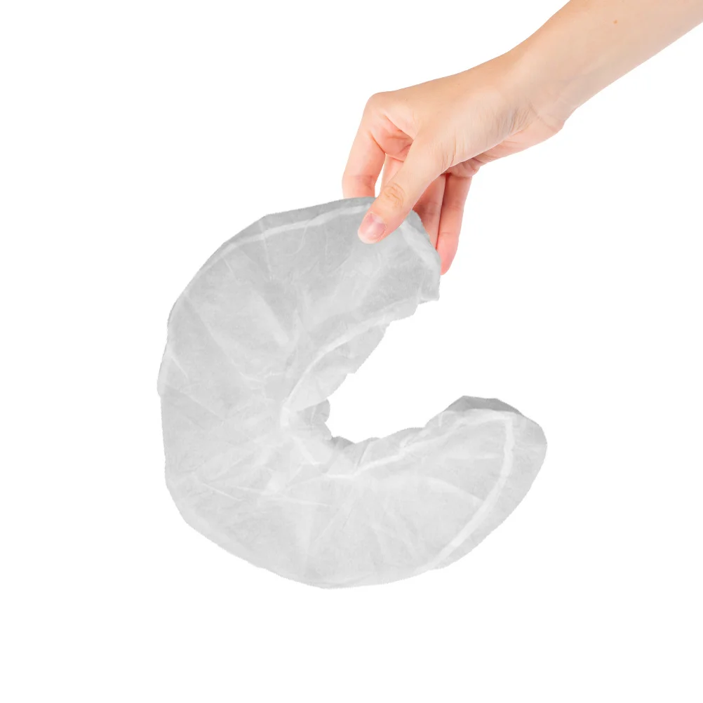 

50Pcs Latex-Free Disposable Pillow Covers Non-Woven U Shaped Pillowcase for Hotel Spa Massage Therapy Breathable Hygienic