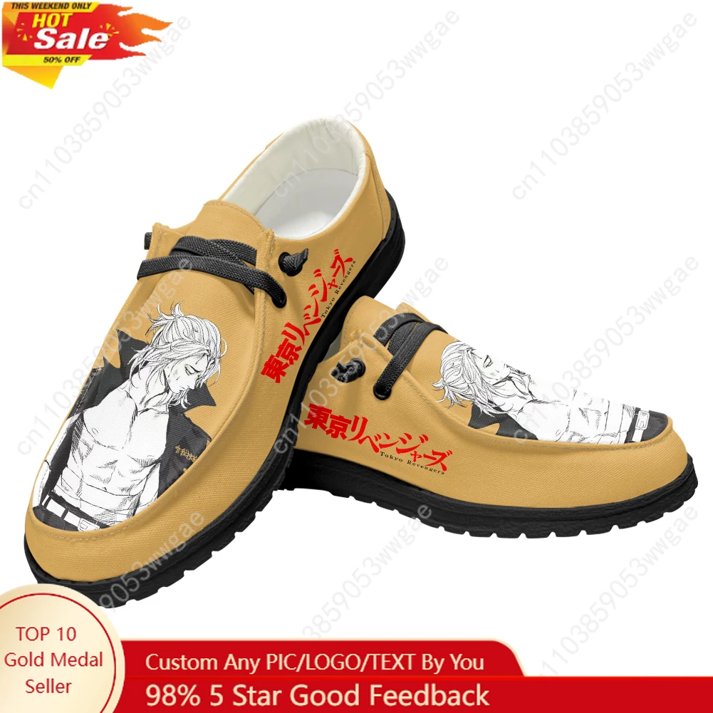 

Tokyo Revengers Casual Shoes Mens Womens Breathable Flat Footwear Casual Indoor Outdoor Lightweight Shoe Customized Couple Shoes