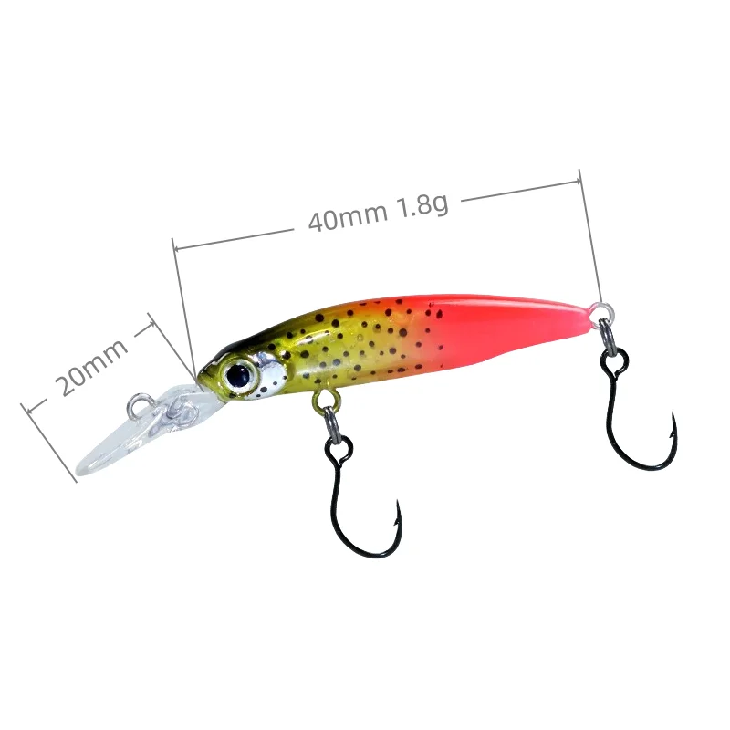 Mukun 1 قطعة 4 سنتيمتر/1.8 جرام بطيئة غرق أسماك الصيد السحر المتذبذب الطعم الاصطناعي باس الطعم السلع لصيد الأسماك