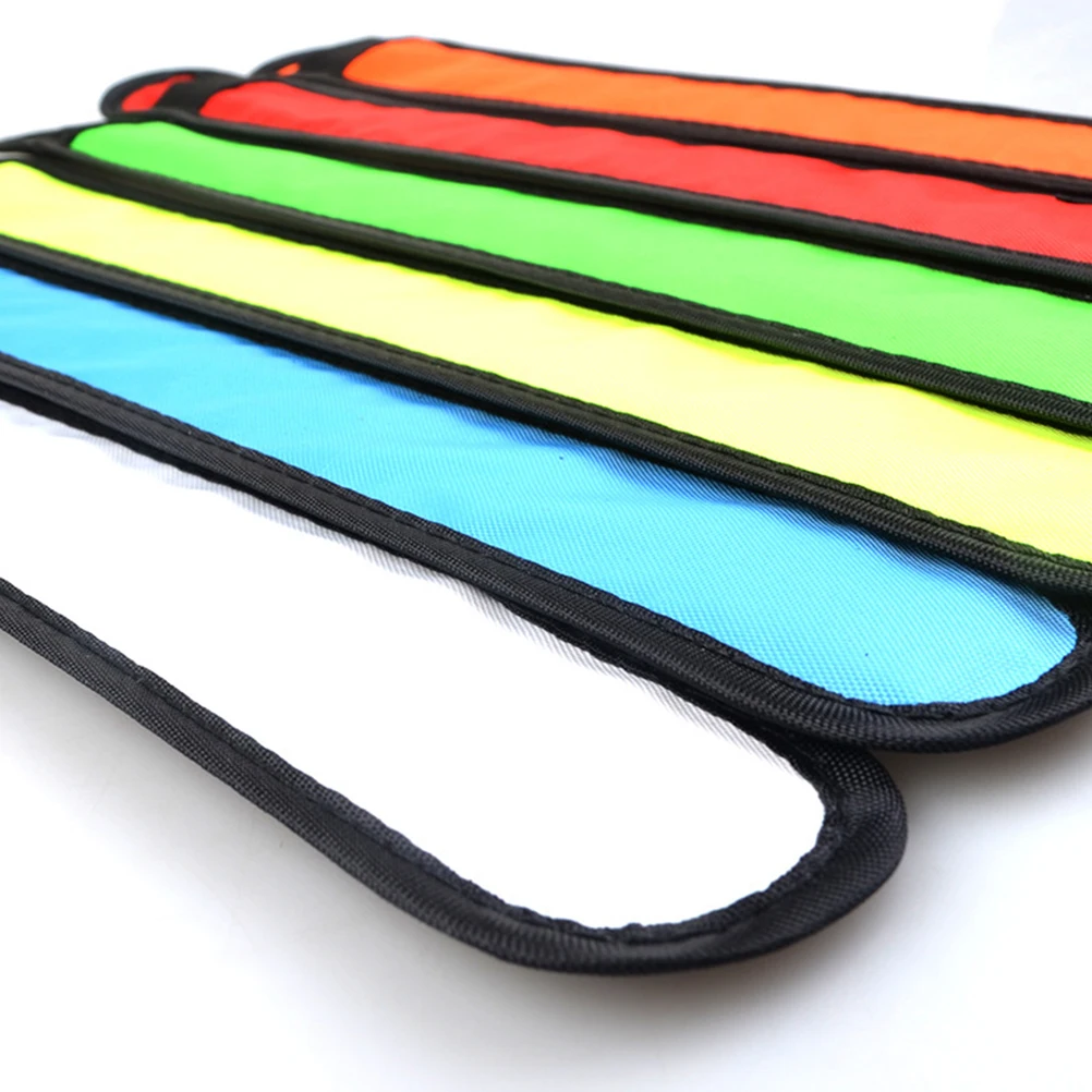 

4Pcs Glow Slap Bracelets LED Wristbands for Outdoor Night Running Cycling Party Gifts Green Orange Pink White Snap Bracelets