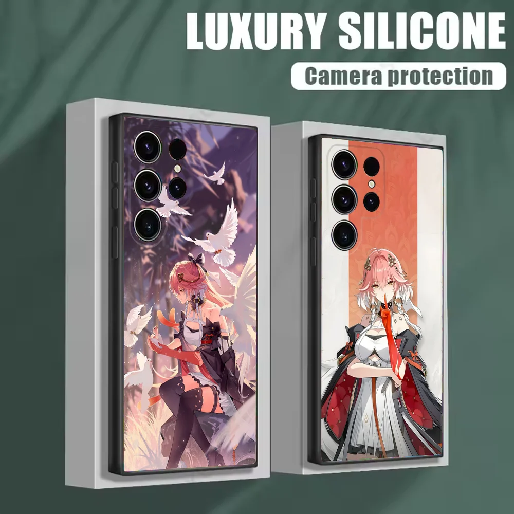 

Game Wuthering Waves Changli Phone Case For Samsung S25,S24,S21,S22,S23,S30,Ultra,S20,Plus,Fe,Lite,Note,10 Black Soft Shell