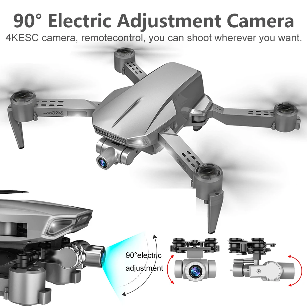 الطائرة بدون طيار 4k المهنية مع كاميرا 2-محور Gimbal فرش 5G Wif FPV نظام تحديد المواقع هليكوبتر طوي المضادة للاهتزاز التصوير أجهزة الاستقبال عن بعد