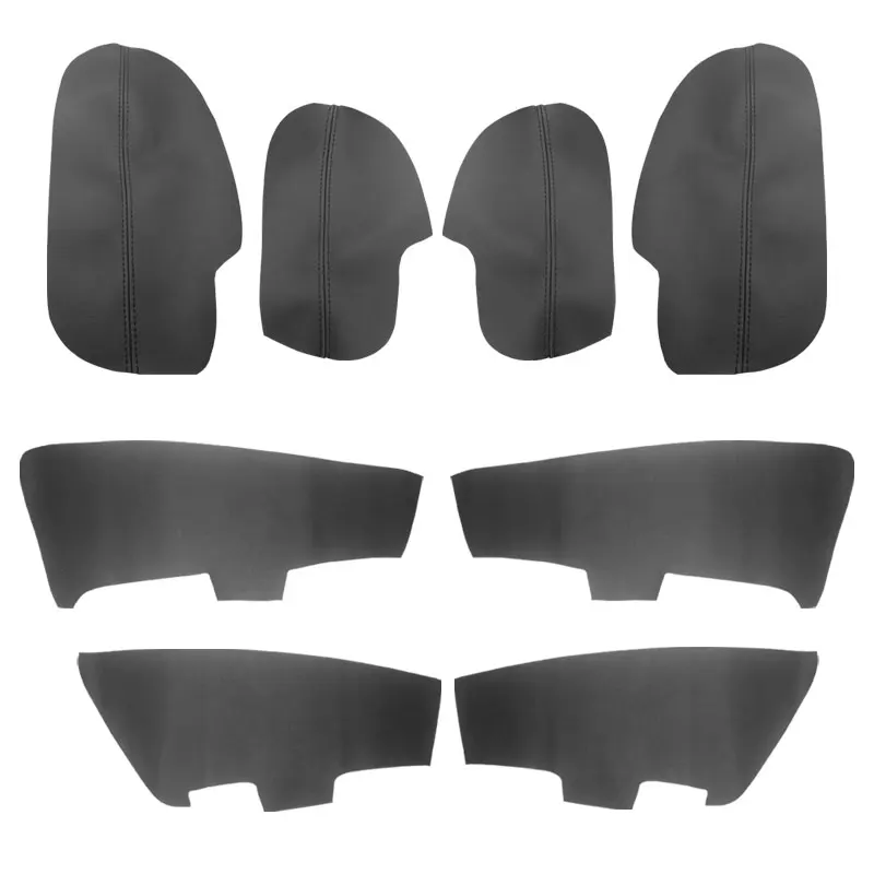 For Honda Accord 2009 8pcs Microfiber Leather Car Interior Door Armrest + Doors Panel Cover Sticker Replacement Trim