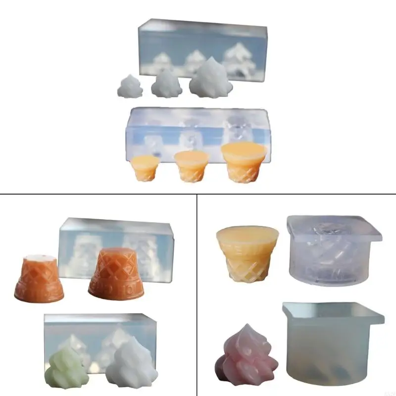 

652F Versatile Silicone Mold Set for Creamy Confections Delicate Dessert Making Cream Bucket Silicone Mould for DIY Baking