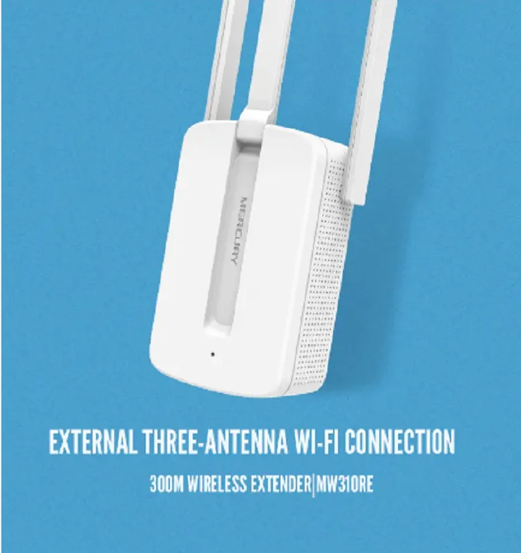 MERCURY 300M wireless extender MW310RE 3 antenna Wi-Fi signal amplifier wifi repeater various conversion socket family