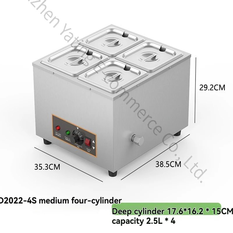 2.5Lx2 and 6L  Three-cylinder Chocolate Melting Furnace Baking Special Constant Temperature Holding Furnace Hot Melt Machine Pot