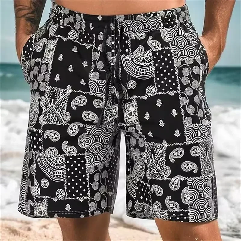 Shorts Comfortable Breathable Casual 2026 Summer Hawaiian Print Boardshorts Unisex for Men Teens Young Adults Quick Dry Loose