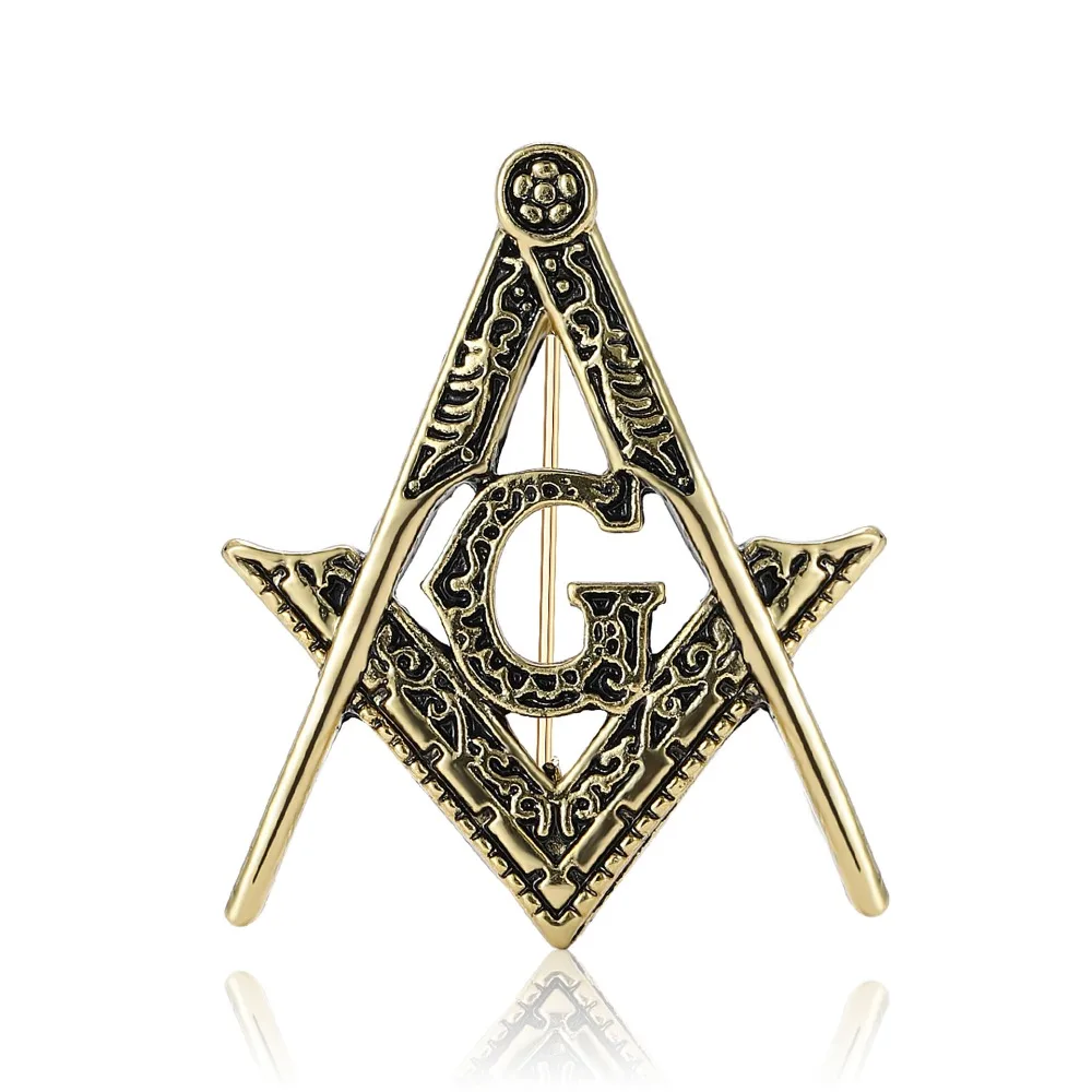 1pc Vintage Freemason AG Metal Pin Personalized Men's Suit Coat Pin