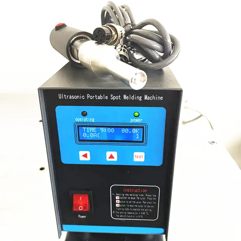 220V 1000W 28KHz 0-15mm Handheld Ultrasonic Spot Welding Machine Portable Plastic Spot Welder Fabric Plastic Welding Machine