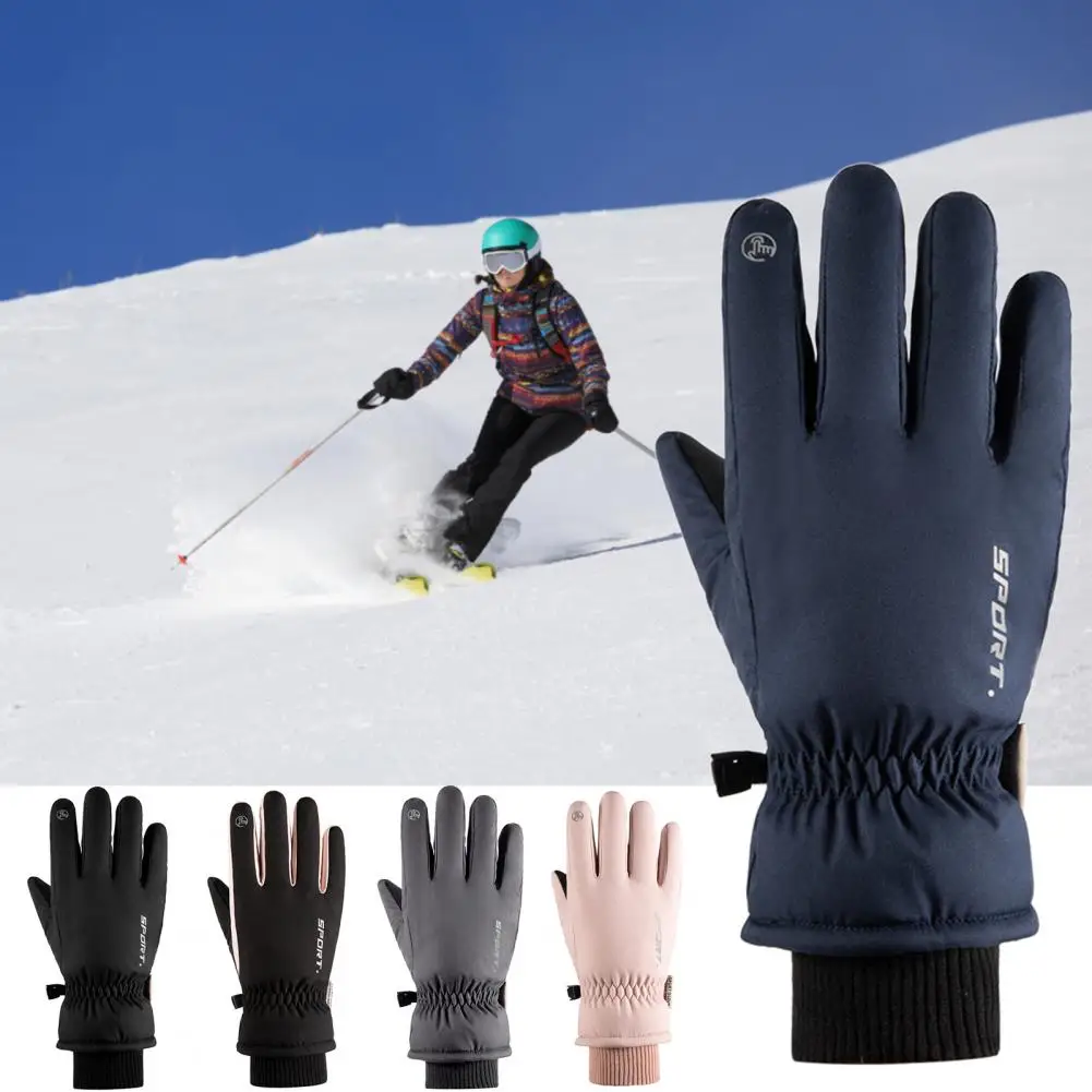 Guantes de ciclismo para exteriores, 1 par, prácticos, sensibles, transpirables, de invierno