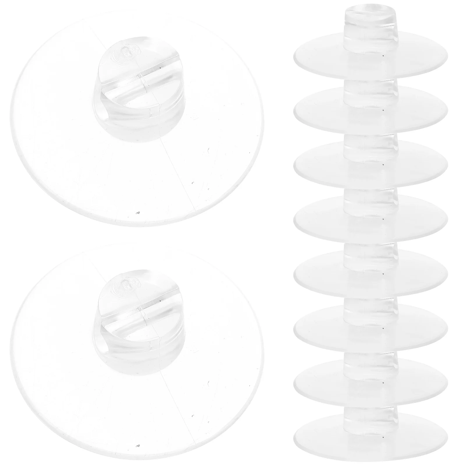 12 Pcs Window Suction Cups Wire Holders Cable Fixing Clips Slotted Pads Wall Fixer