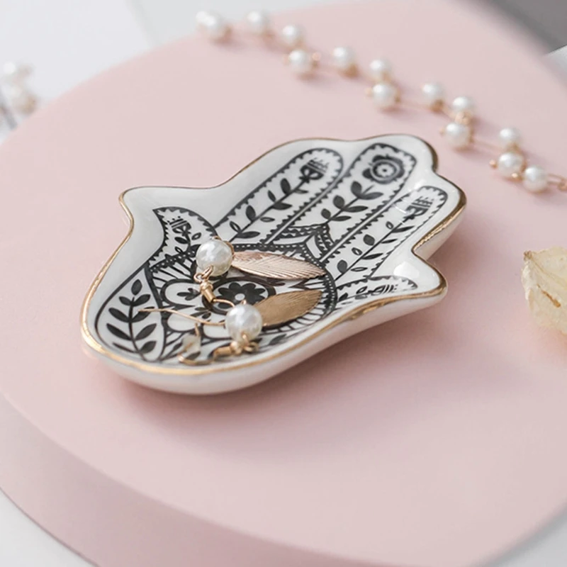 Storage Trays Jewelry Tray Trinket Dish Ring Dish Ceramic Trinket Plate Small Decorative Jewelry Plate Gift for Girl Mom image 5