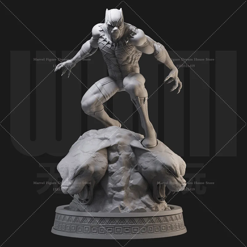 1/24 1/18 Scale Marvel Black Panther Wakanda Guardian Zhenjin Battle Dress DIY Self-assembled GK 3D Resin Un-panited Model