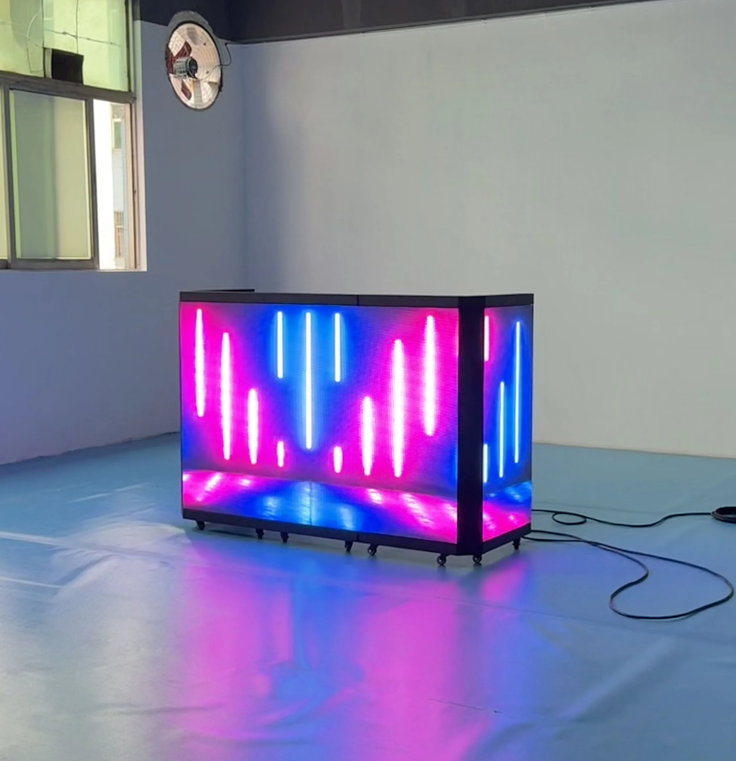 Складной DJ-пульт с LED-экраном для помещений и улицы, портативный складной DJ-пульт для дискотек, ночных клубов, свадеб