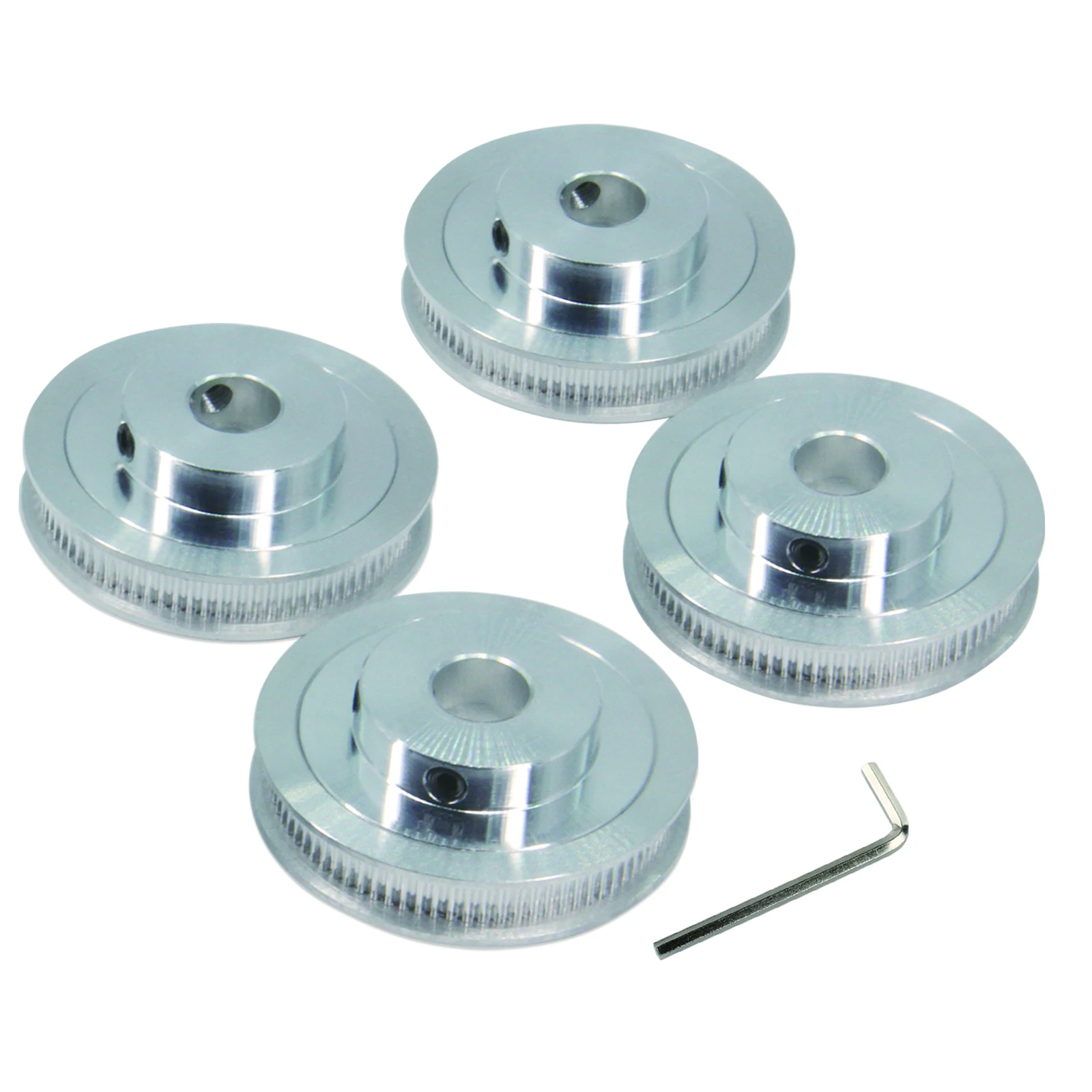 Befenybay 4 Kit GT2 Pulley 80Teeth 12mm Bore 80 Timing Pulleys Synchronous Wheel Aluminum for Width 6mm Belt 3D Printers Parts