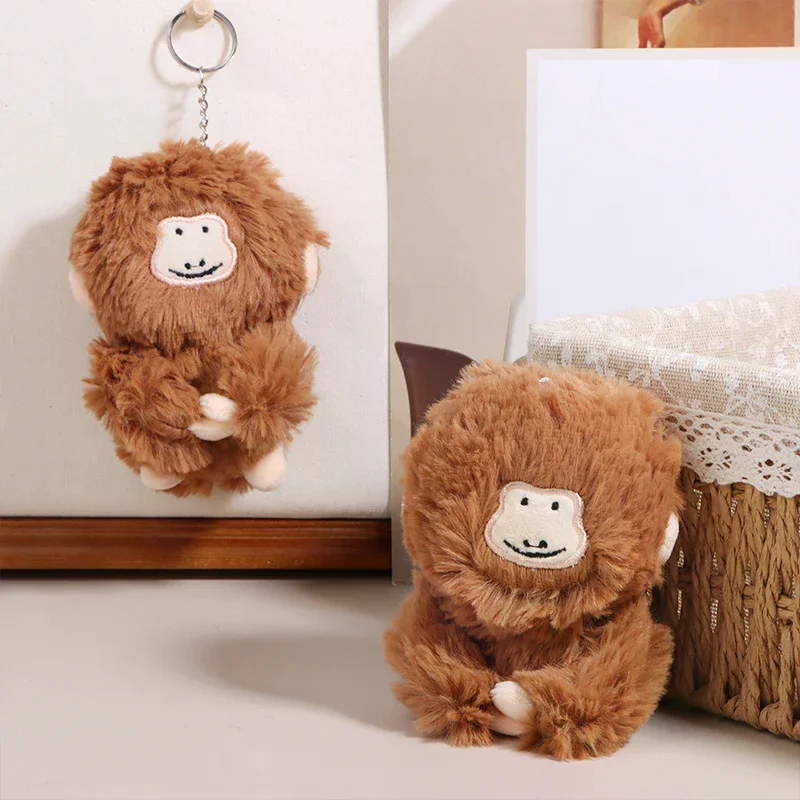 

Очаровательная мягкая обезьяна, плюшевая игрушка, мультяшная кукла, брелок для ключей, сумка, орнамент, автомобильные аксессуары