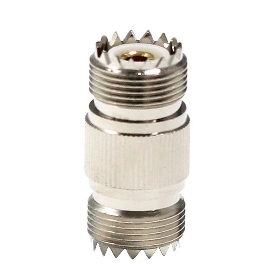1pc UHF Female to Jack SO239 RF Coax Adapter Coupler Straight Nickelplated Convertor Wholesale