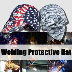 Elastic Anti-scalding Welding Hat Sweat Absorption Flame Resistant Welder Work Cap Welding Protective Hats Welder Protection