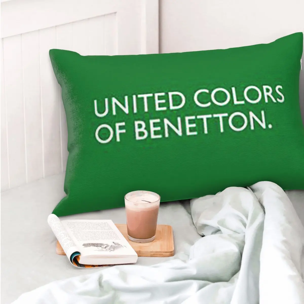 Capa de almofada retangular United Colors Of Benetton, capa decorativa para quarto, cama, conforto doméstico, almofada decorativa