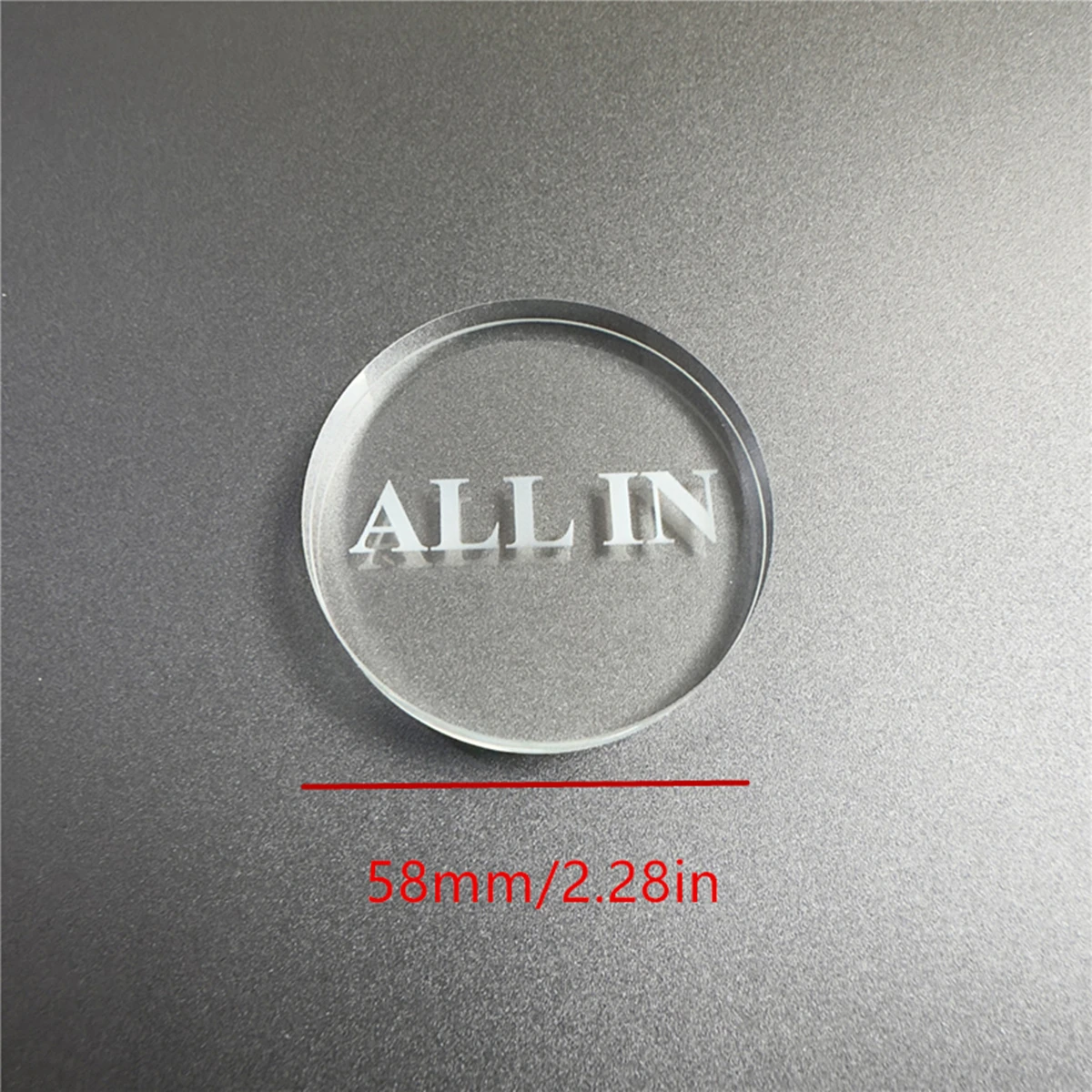 

1 шт. прозрачный кристалл все в 58*10 мм/2,28 * дюйма игровые аксессуары настольная игра