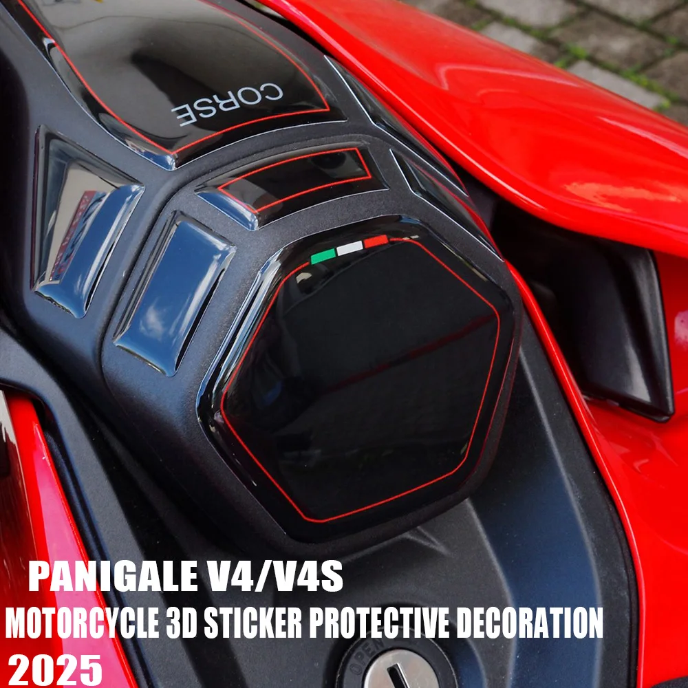 

For panigale V4 Stickers 2025 Motorcycle 3D Stickers tail area protection compatible v4 V4 V4S