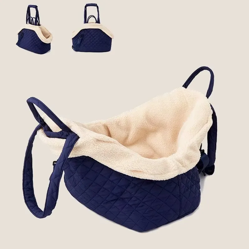 Winter Pet Shoulder Bag Large Capacity Pets Backpack Supplies Wholesale Portable cat Bag Breathable Dog Bag
