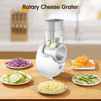 Automatic Electric Vegetable Slicer Shredder Cutter Cheese Grater for Block Cheese Multifunctional Home Kitchen Fruit Nuts