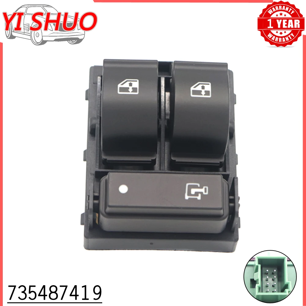 Car 735487419 Electric Master Power Window Control Switch Lifter Button For FIAT Ducato For Citroen Jumper II Peugeot Boxer II