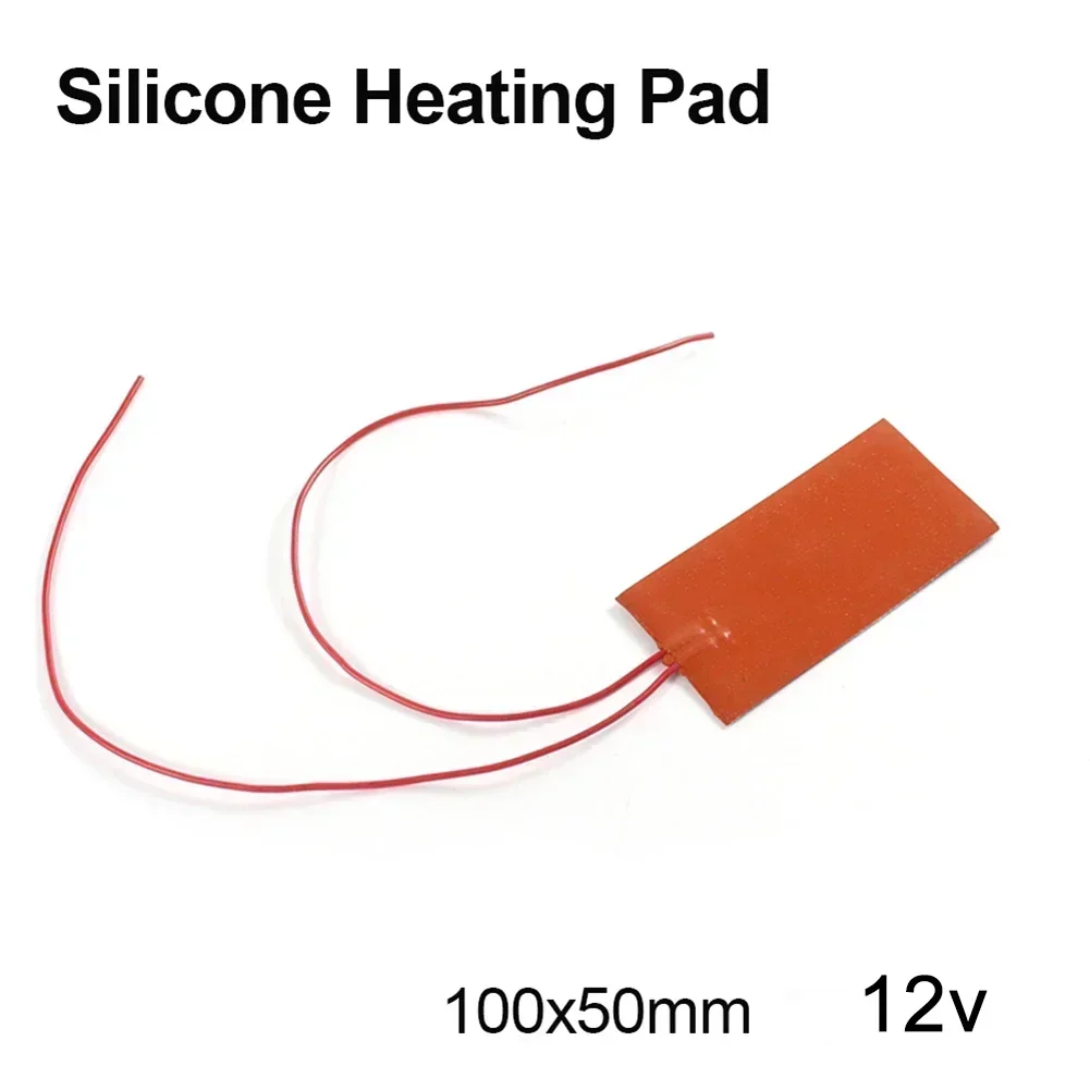 Almohadilla calefactora de silicona, estera cuadrada de goma, placa de cama calefactora Flexible, impermeable, accesorios de calentamiento de tanque