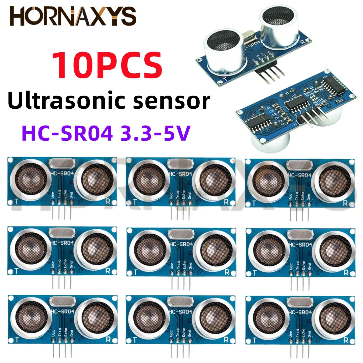 Ultrasônico HC-SR04 HCSR04 Um Detector De Ondas Mundiales Módulo De Rango HC SR04 Sensor De Distancia Para Arduino 3,3 V-5V